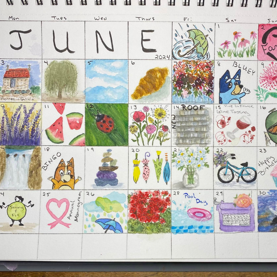 Let's Make Art Watercolor Calendar