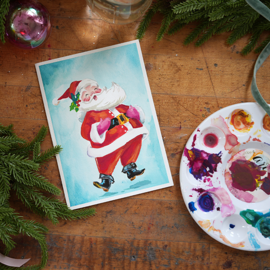 Merry Everything Holiday Card Making Gouache Course (Pre-Order)