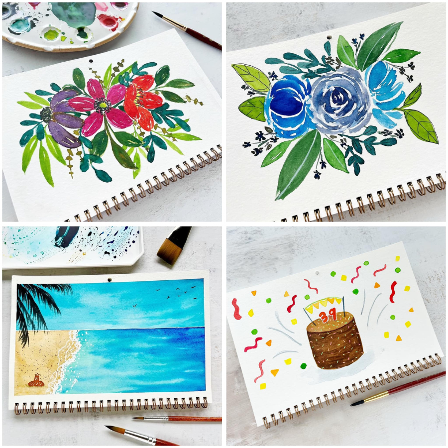 Let's Make Art Watercolor Calendar