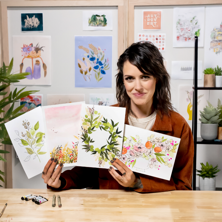 The Pigeon Letters Botanical Watercolor Crash Course