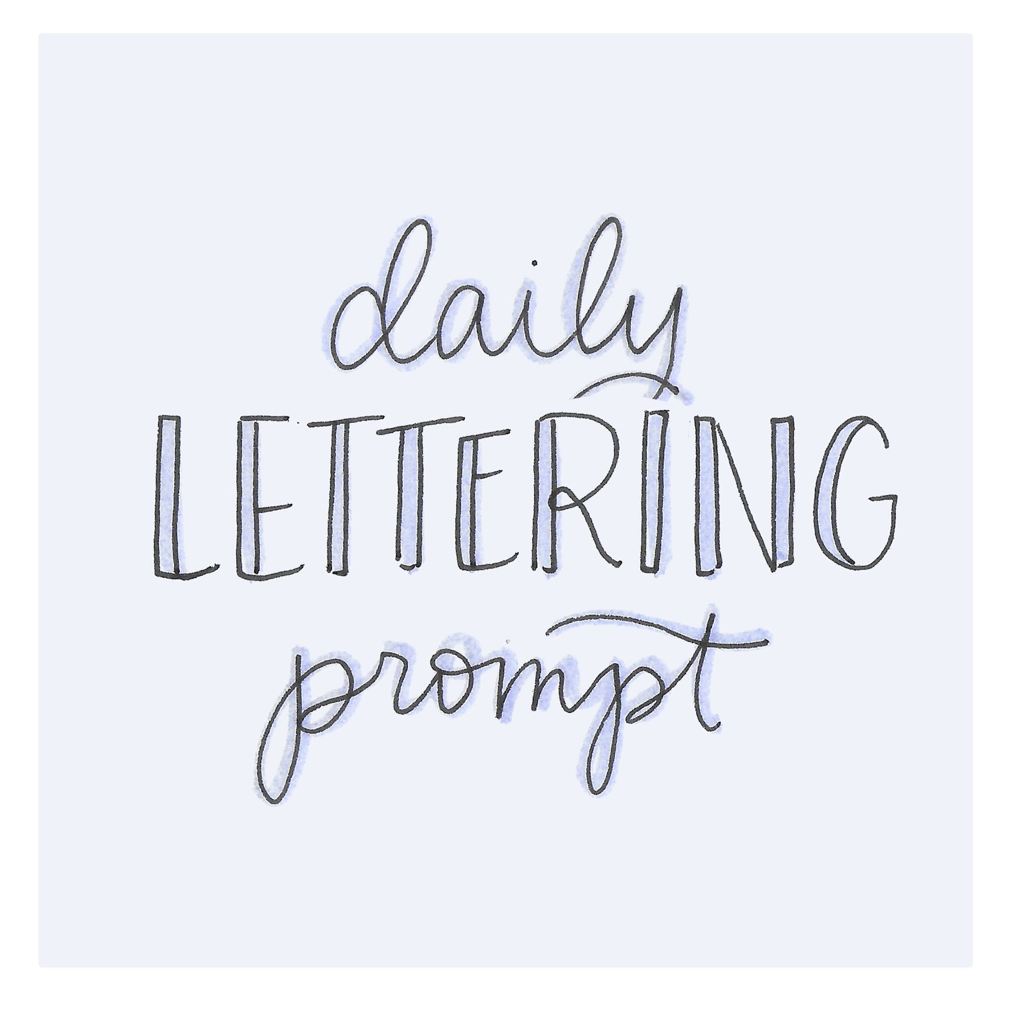 Lettering Challenge Recap - January 2020 – Let's Make Art