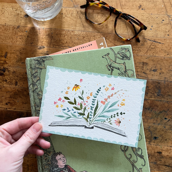 Let's Make Art Matter For Someone Special - Book Club Mini Watercolor Painting