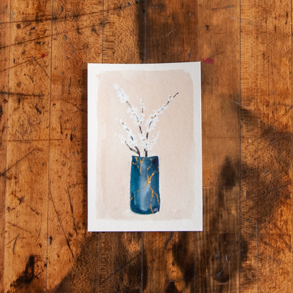 Let's Make Art Matter For Someone Special - Wabi Sabi Mini Watercolor Painting