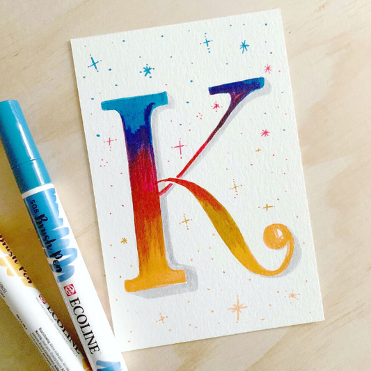 Let's Make Art Matter for Kaitlyn- March 2020 Lettering