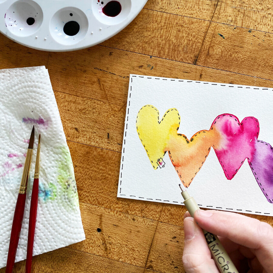 Let's Make Art Matter for Loretta- April 2020 Watercolor