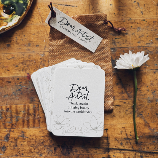 Artist Affirmation Cards Deck: Encouraging Messages For Your Creative Journey