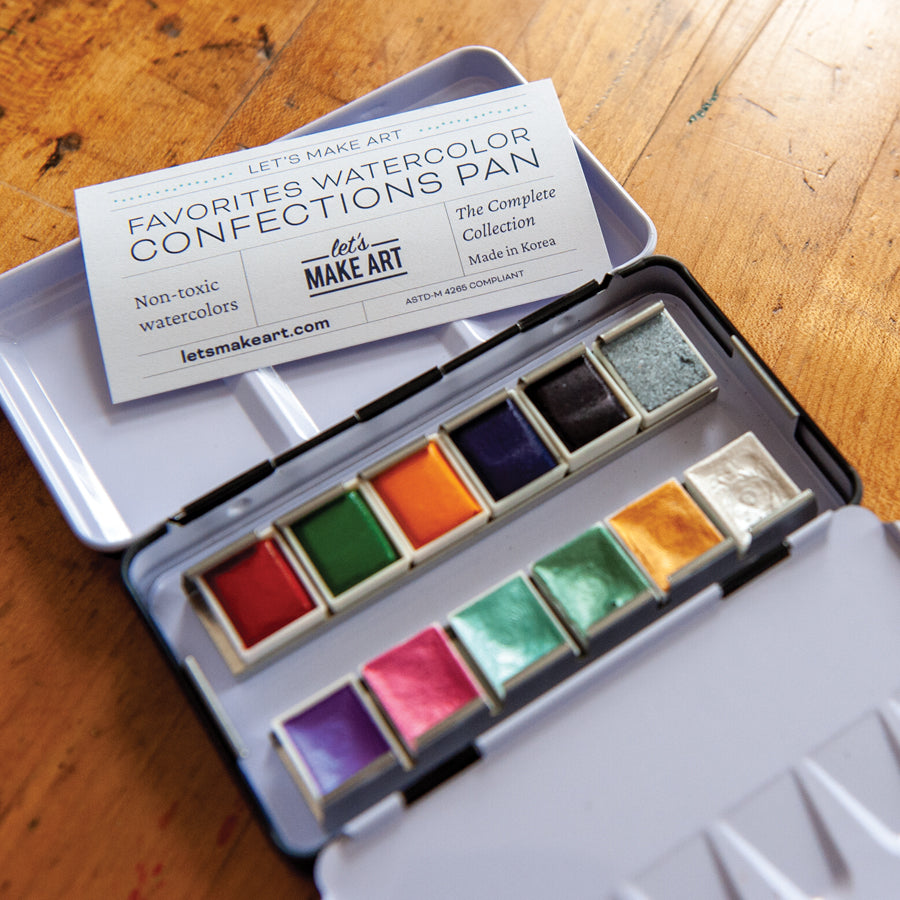 Let's Make Art Complete Watercolor Confections Pan