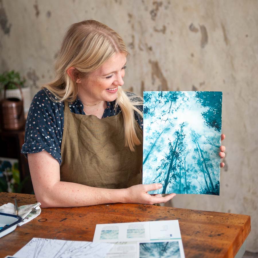 Misty Treetops Watercolor Project Kit