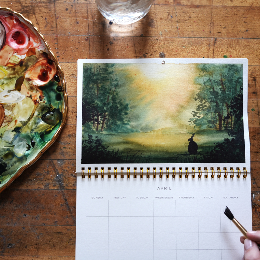 Let's Make Art Watercolor Calendar (Preorders & New Orders Shipping January 23)