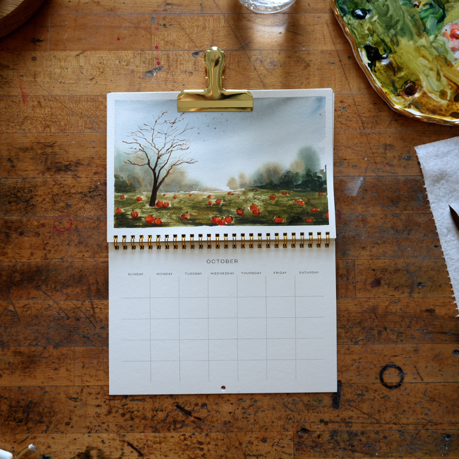Let's Make Art Watercolor Calendar (Preorders & New Orders Shipping January 23)