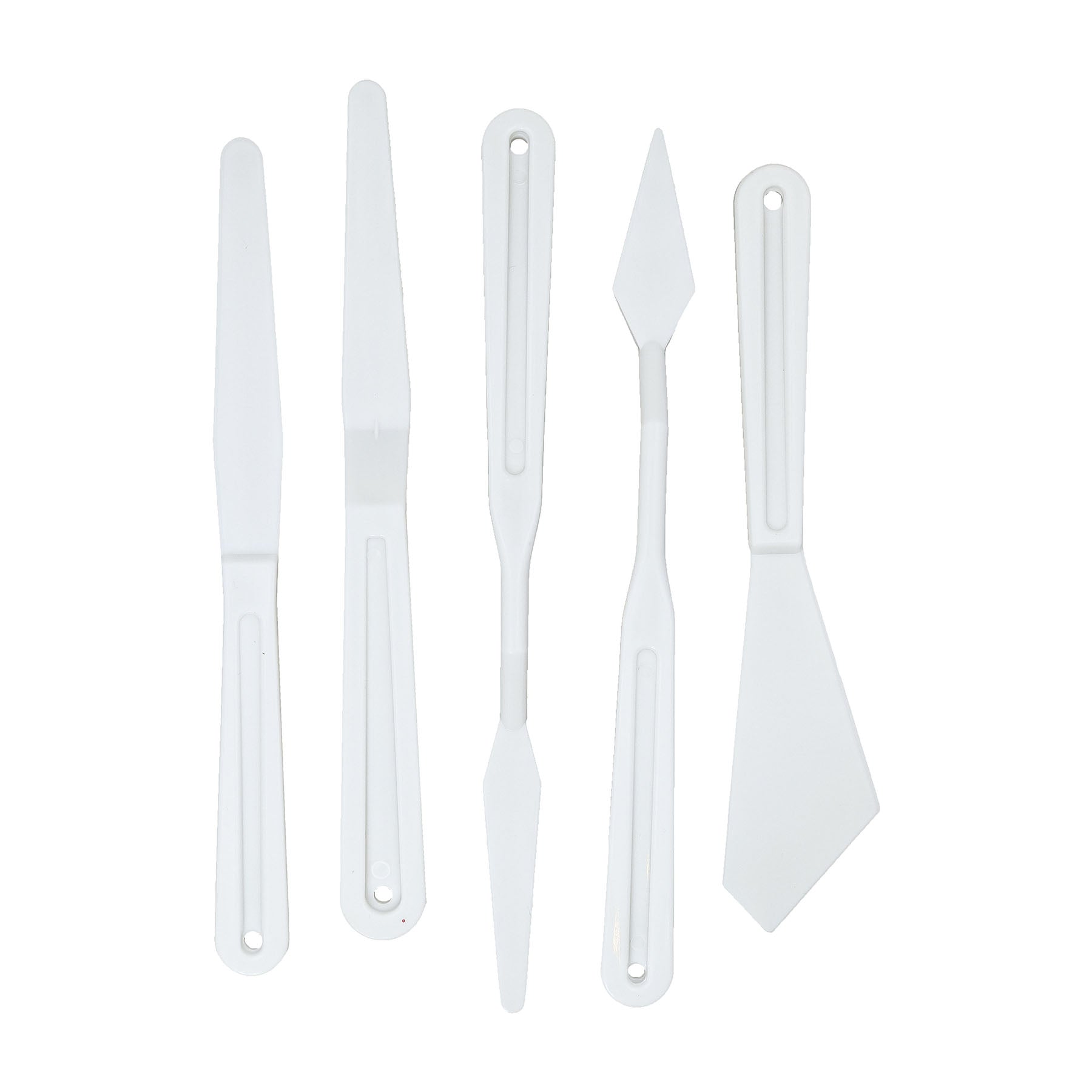 5 Pc Plastic Palette Knife Set