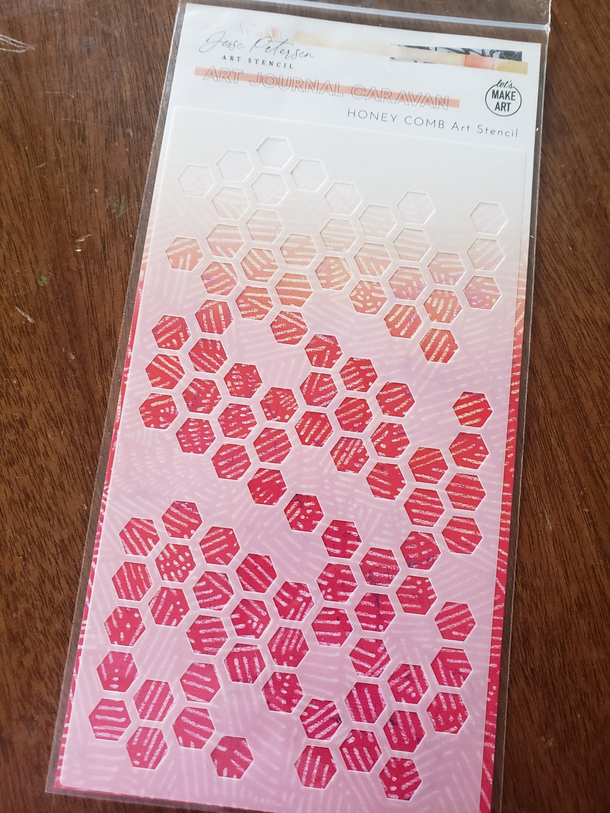 Honeycomb Art Stencil by Jesse Petersen