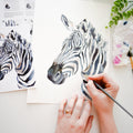 Zebra Watercolor Project Paper Pack