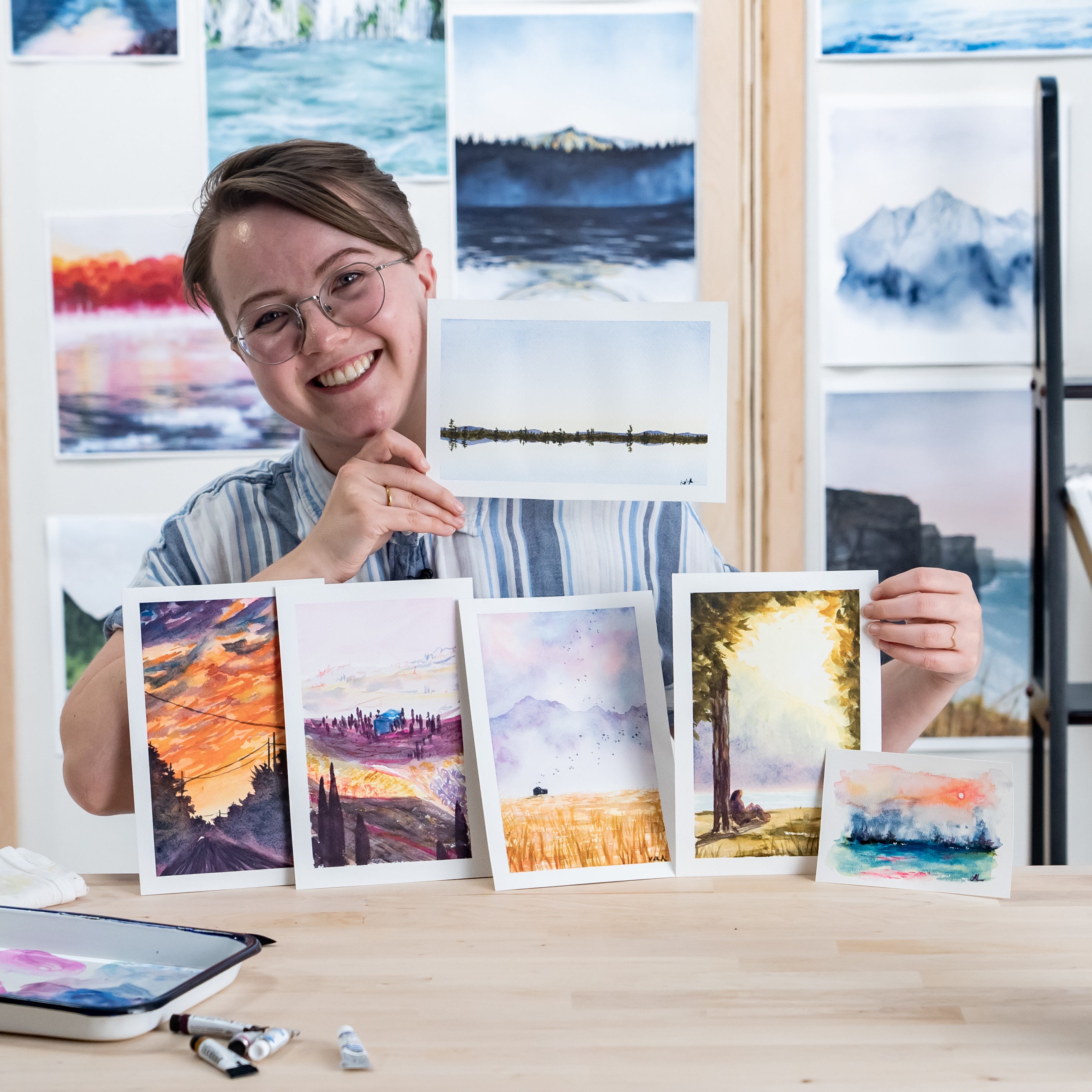 Creative Watercolor Landscapes with Kolbie Blume from This Writing Desk