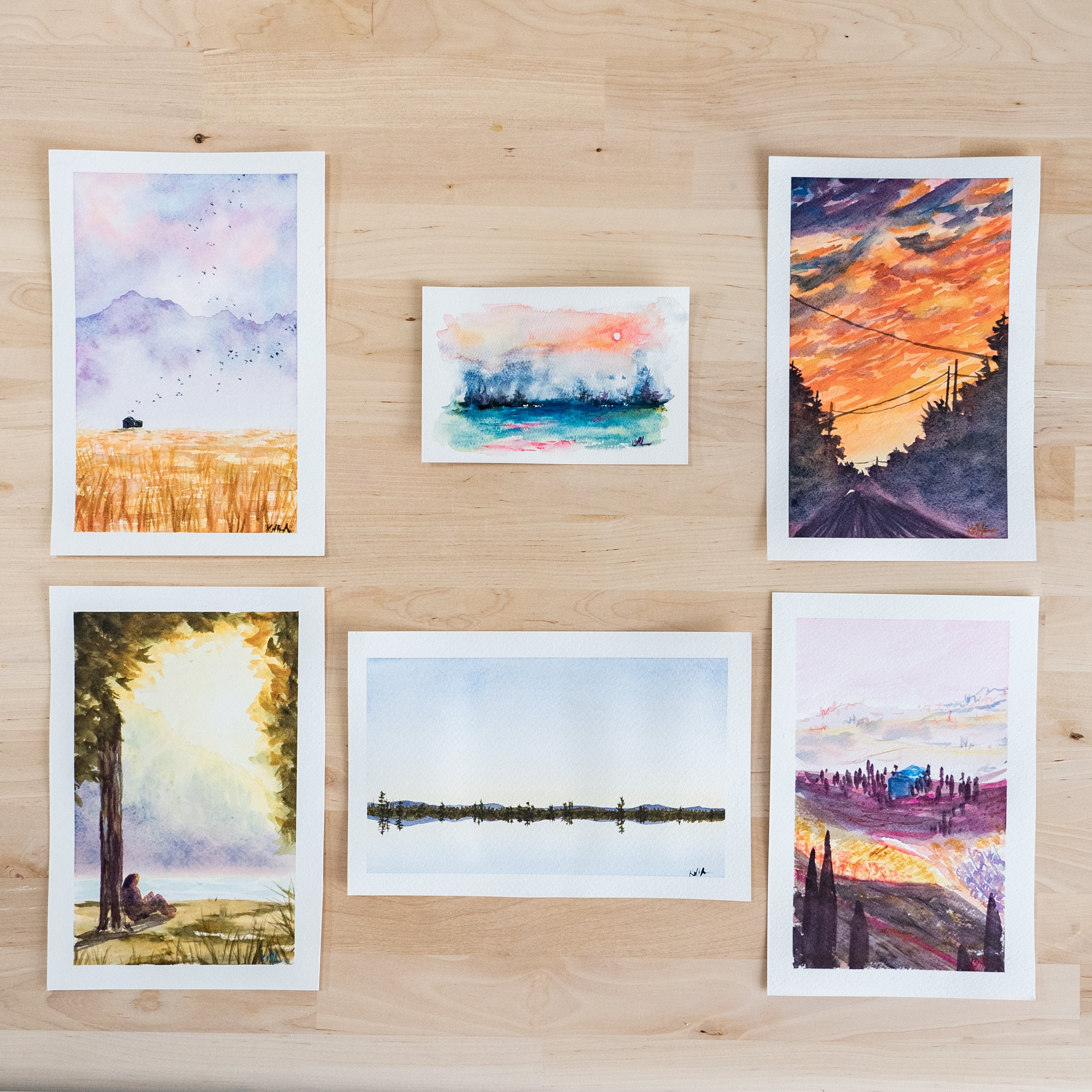 Creative Watercolor Landscapes with Kolbie Blume from This Writing Desk