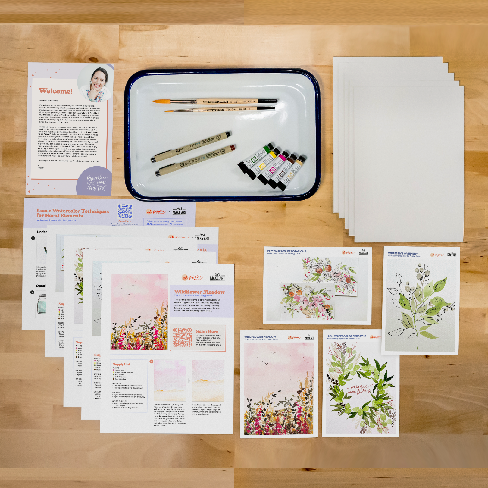 The Pigeon Letters  Botanical Watercolor Crash Course