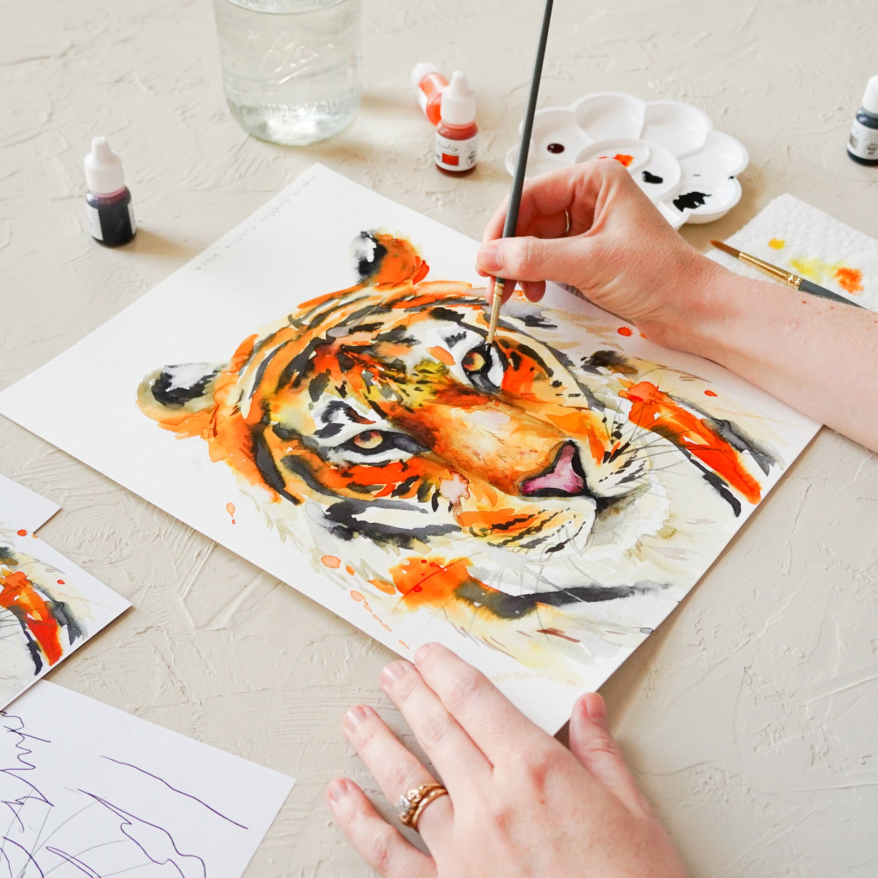 Tiger Watercolor Kit