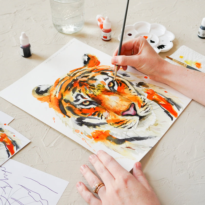 Tiger Watercolor Kit