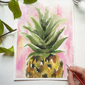 Pink Pineapple Watercolor Kit