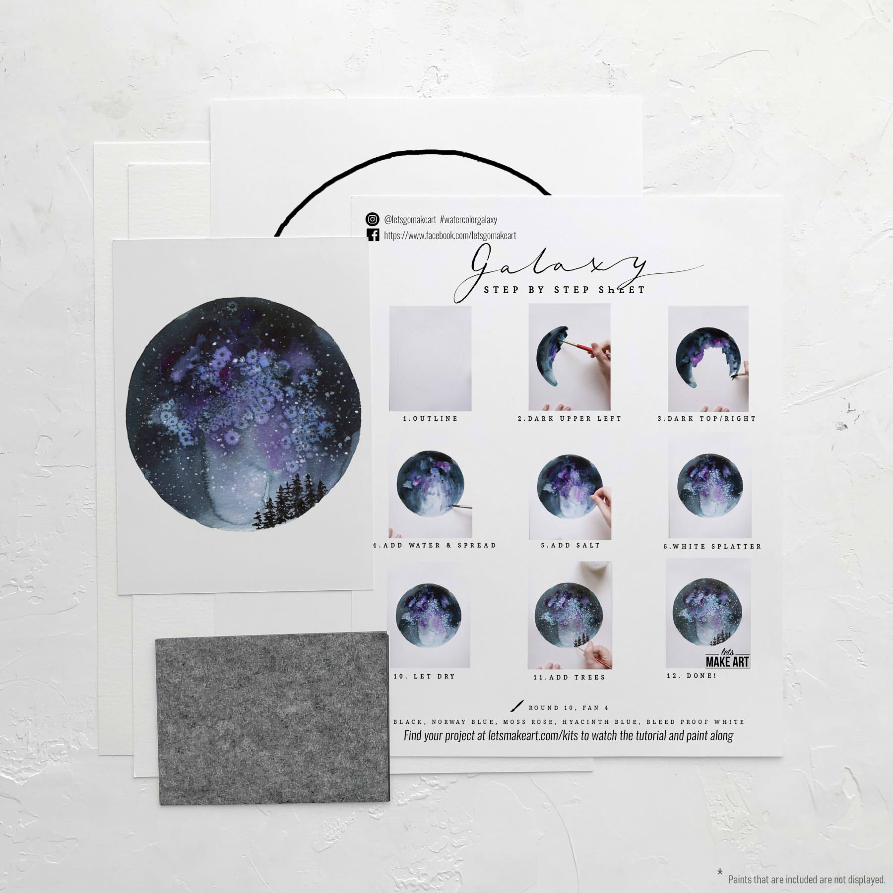 Galaxy Watercolor Kit