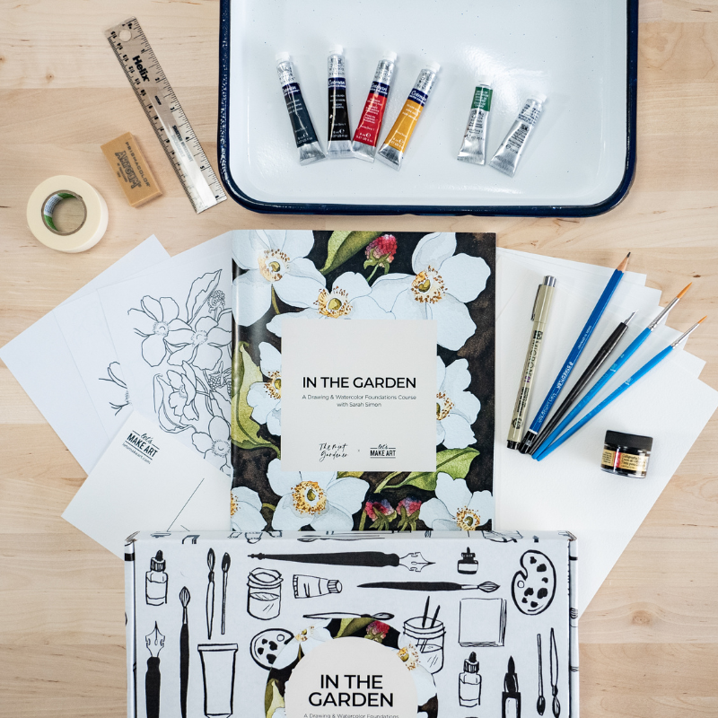 In the Garden Standard Edition - A Drawing and Watercolor Foundations Course with Sarah Simon