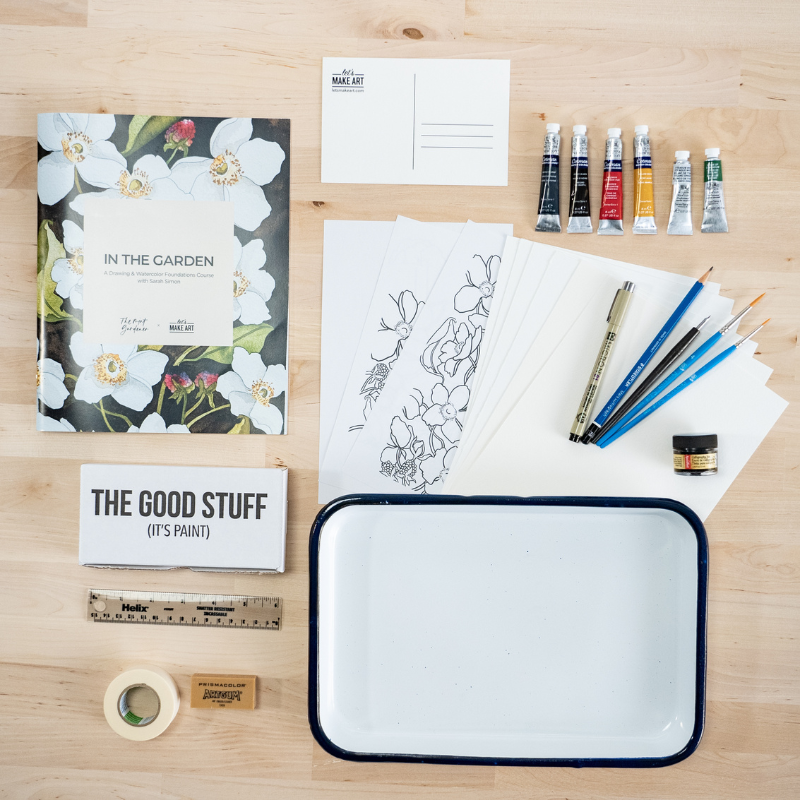 In the Garden Standard Edition - A Drawing and Watercolor Foundations Course with Sarah Simon