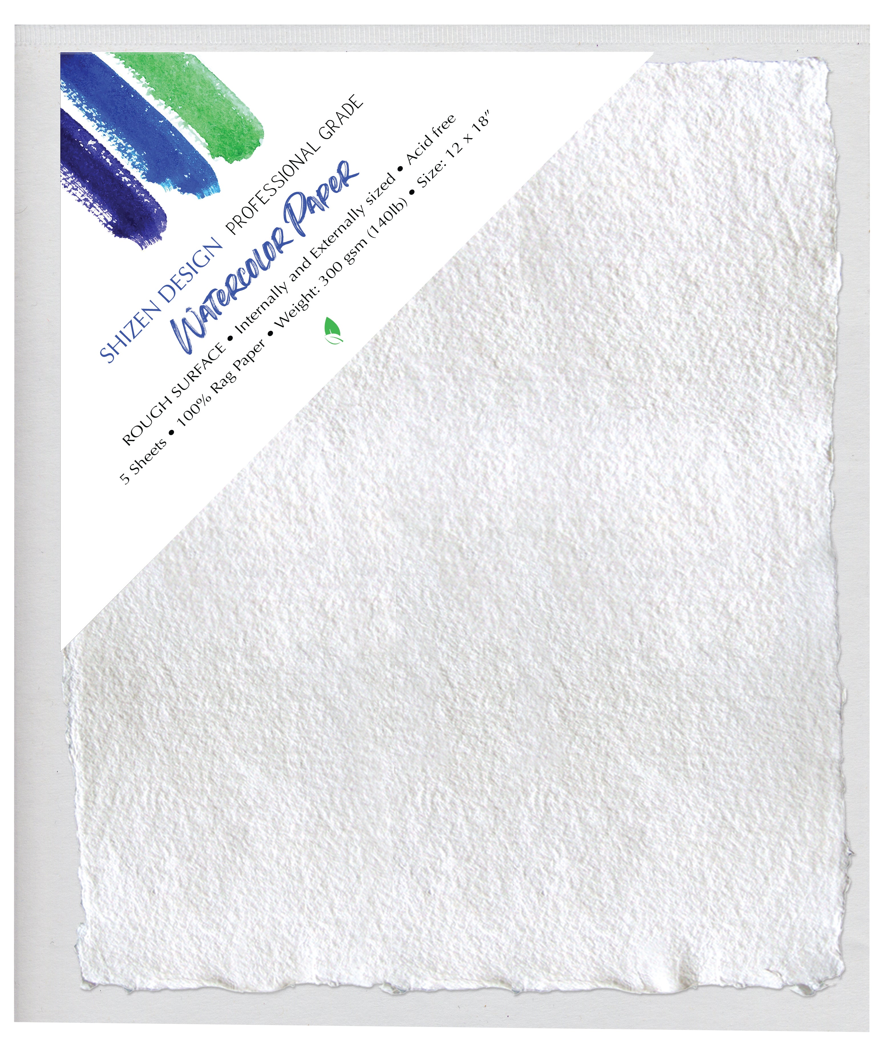 Deckle Edge White 12x18