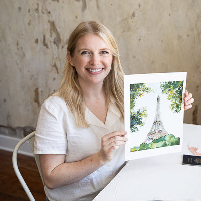 Eiffel Tower Watercolor Kit