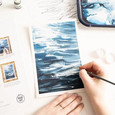 Sunlit Waves Watercolor Kit