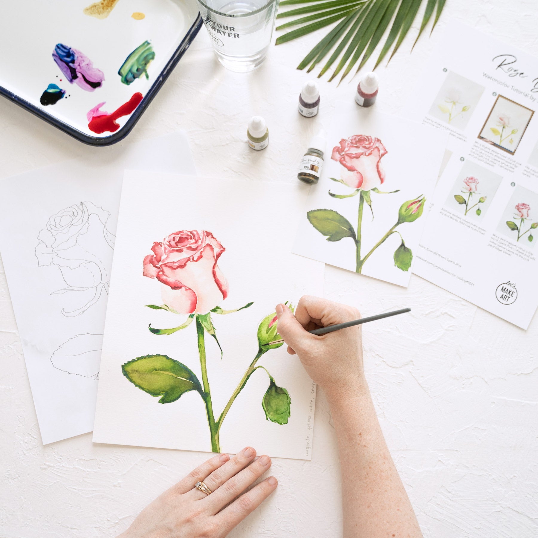 Rosebud Watercolor Kit
