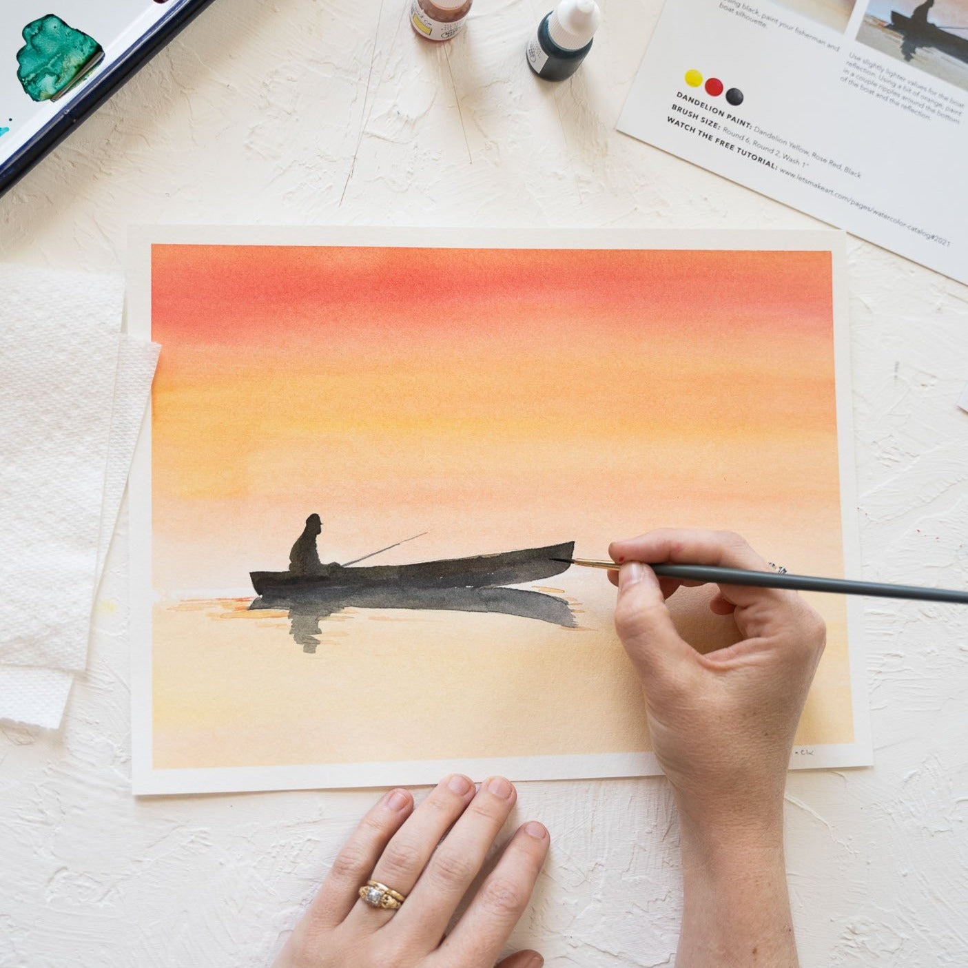 Fishing For Peace Watercolor Kit