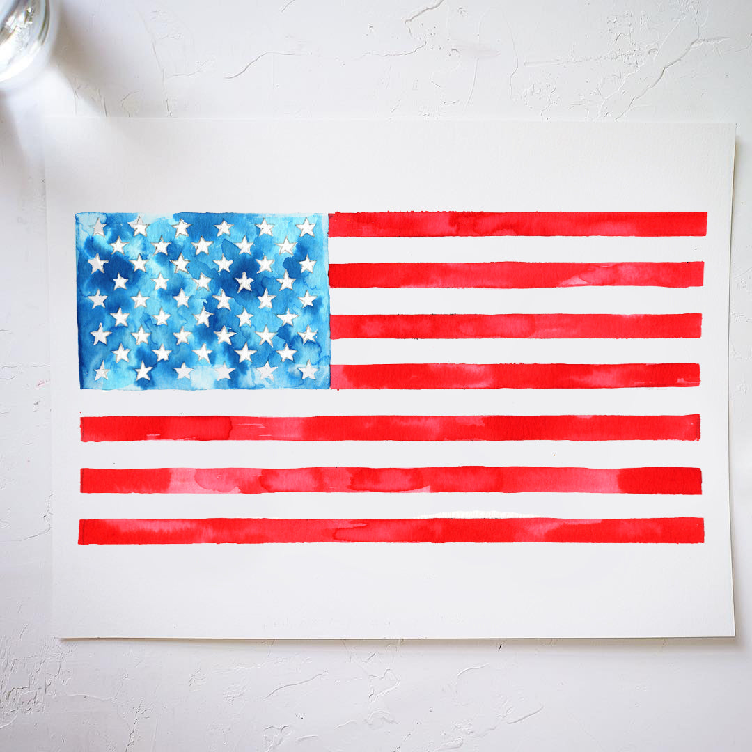 American Flag Watercolor Kit