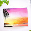 Tropical Sunset Watercolor Kit
