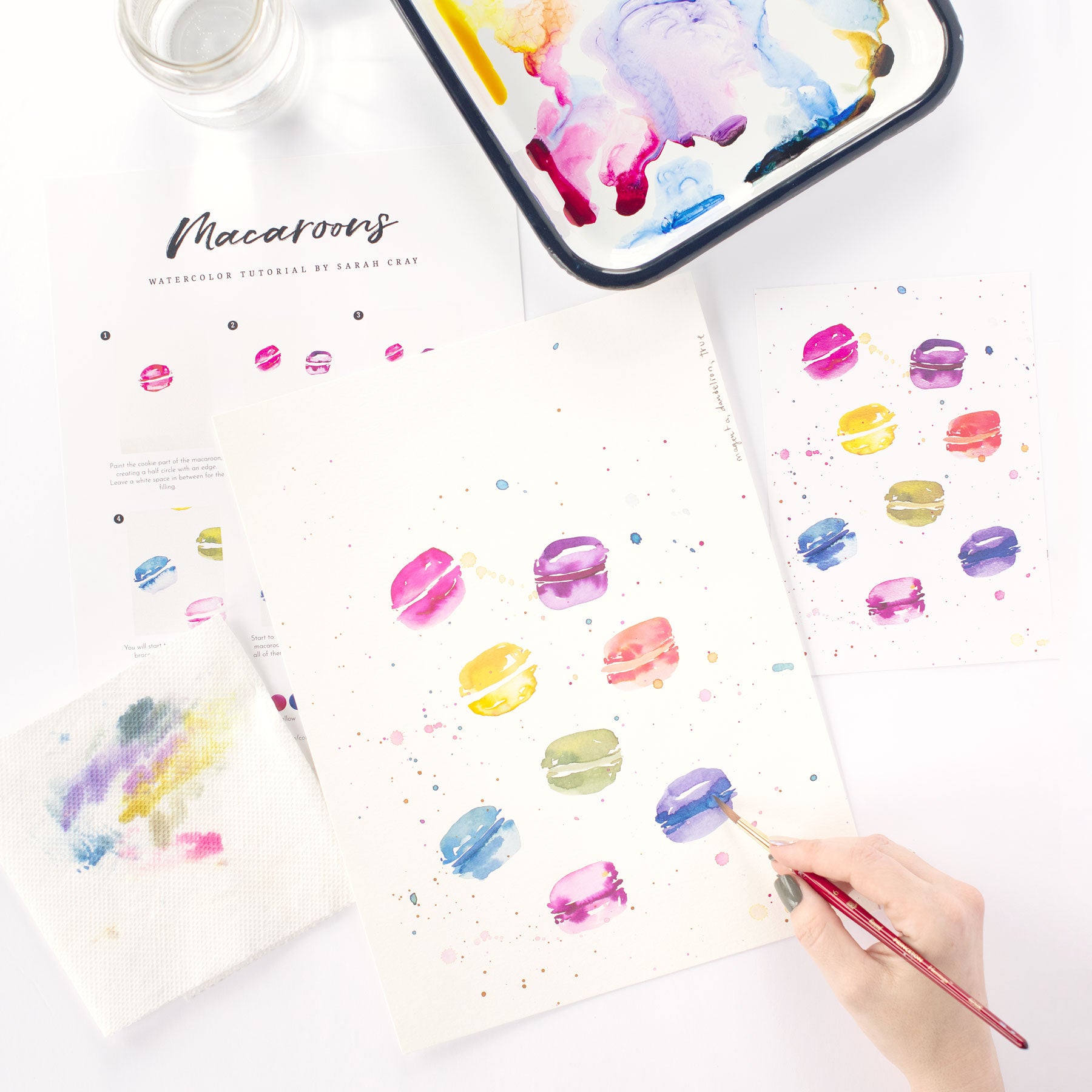 Macaroons Watercolor Kit