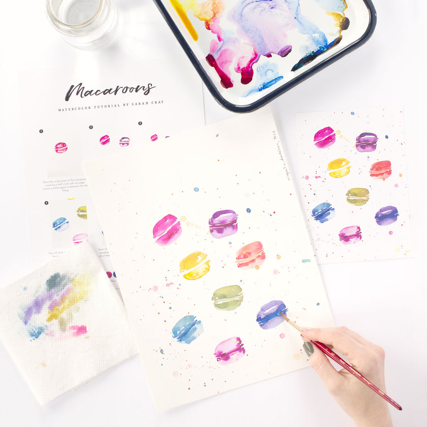 Macaroons Watercolor Kit